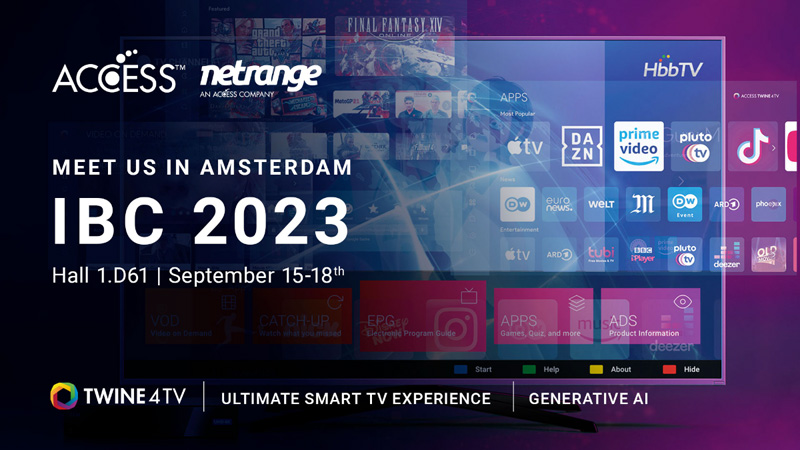 IBC2023 ACCESS and NetRange revolutionise media services deployment