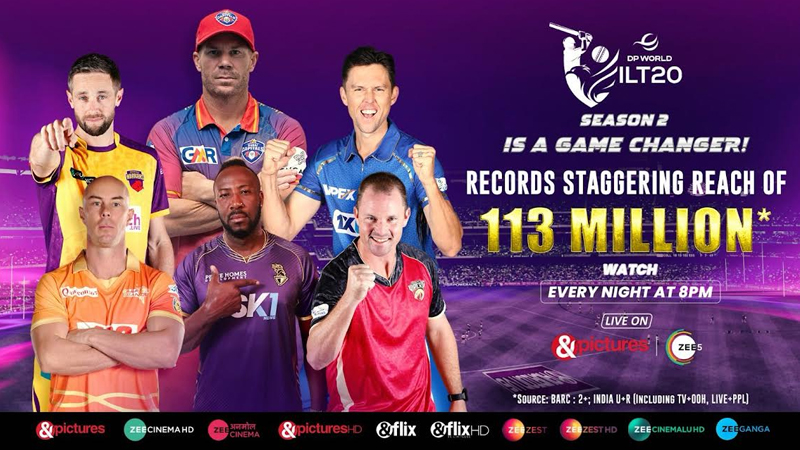 DP World ILT20 Season 2 records staggering 113M reach in its opening week