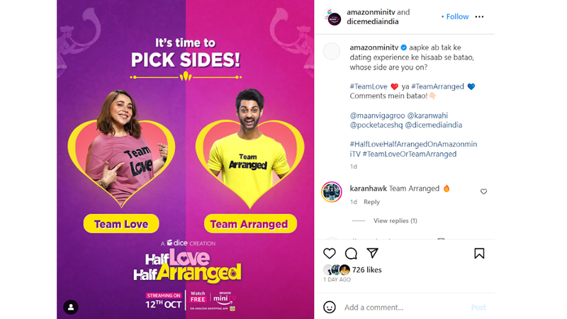 When Instagram chose between love and arranged marriages