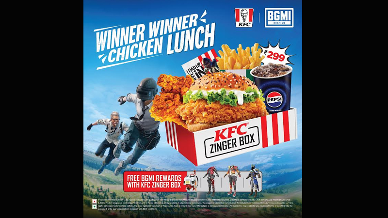 KFC surprises BGMI fans with a ‘Winner Winner Chicken lunch’