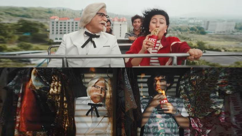 Roller Coasters and Rolls: KFC Asks “Kahin Bhi Kha Sakte Ho Toh Kahin Bhi Khaoge Kya?