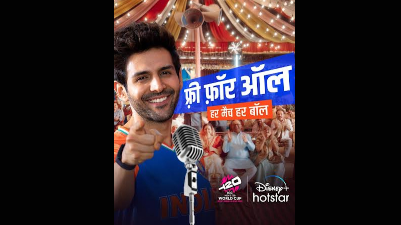 Kartik Aaryan collaborates with Disney+ Hotstar for their ICC Men’s T20 World Cup campaign