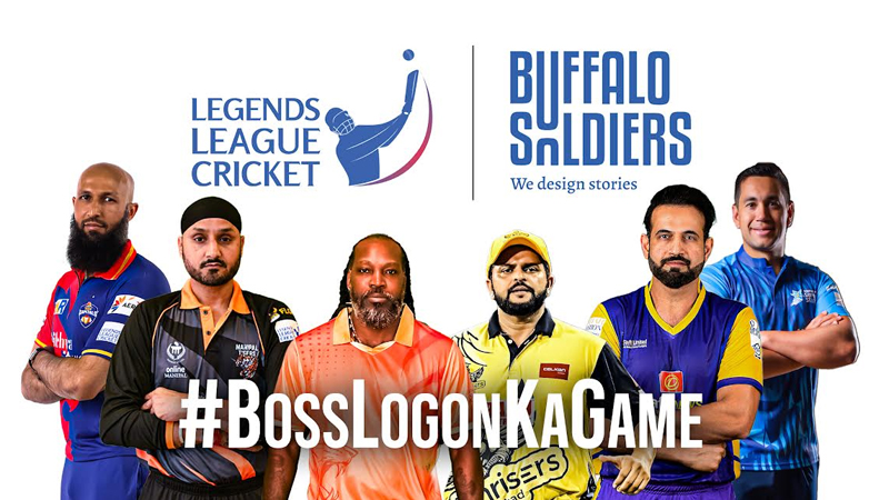 Buffalo Soldiers wins creative and digital mandate for Legends League Cricket 2024