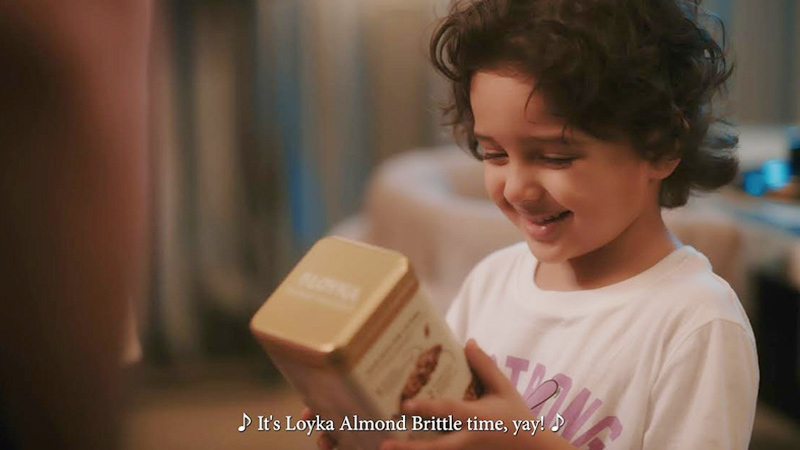 Hashtag Orange unveils brand film for Loyka almond brittle gold