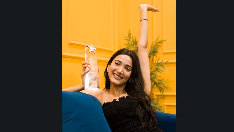 Medha Shankr receives an IMDb STARmeter Award