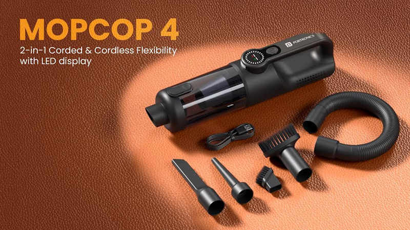 Suck it up in style as Portronics Mopcop 4 powers through the mess