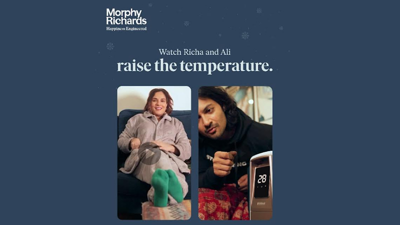 Ali Fazal and Richa Chadha collaborate with Morphy Richards for their new winter campaign
