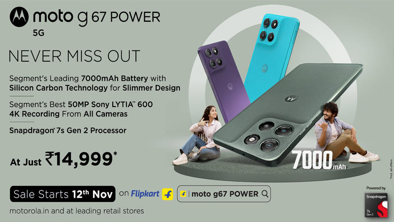 Smart sharp and supercharged Moto g67 powers up