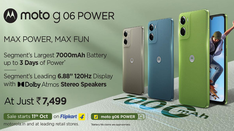 Motorola powers up with moto g06 Power launch