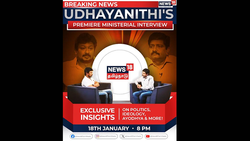 News18 Tamil Nadu’s exclusive interview with Udhayanidhi Stalin delves into state’s political course
