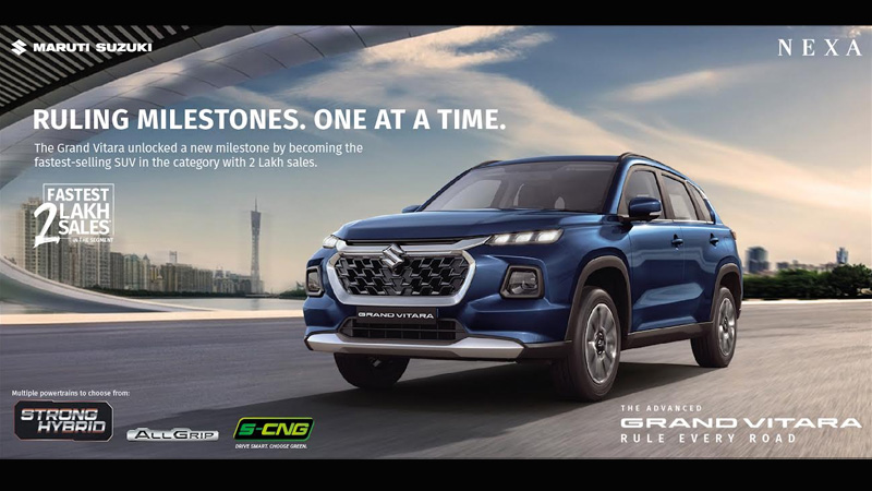 Maruti Suzuki Grand Vitara continues to “Rule Every Road”