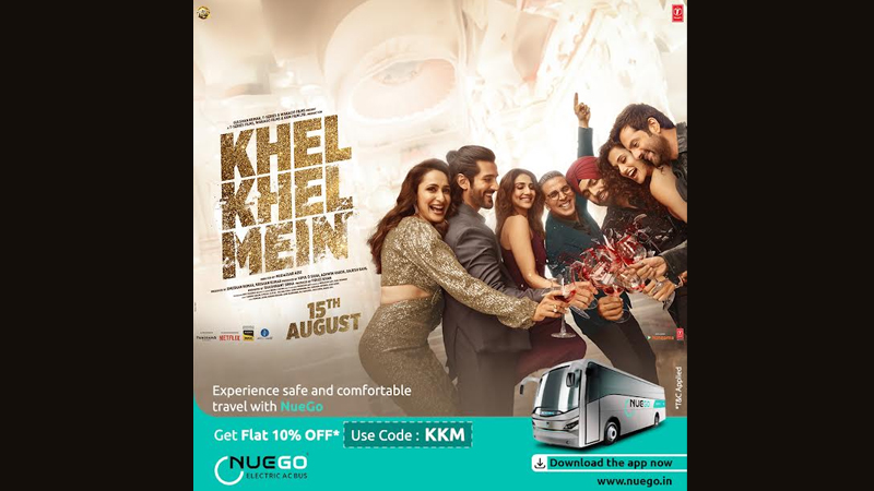 NueGo partners with new film ‘Khel Khel Mein’
