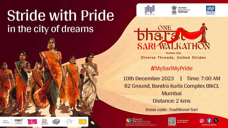 Cab Experiences drives ‘One Bharat Sari Walkathon’ in Mumbai for women’s financial independence