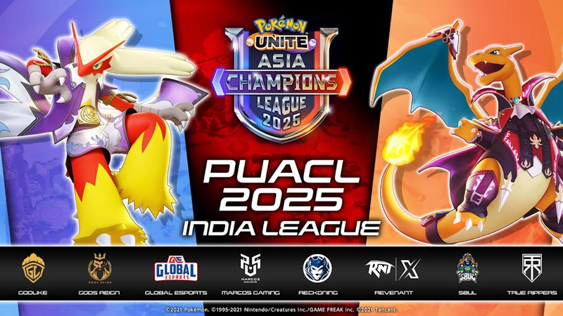 Eight teams revealed for Pokémon Unite ACL 2025 India League