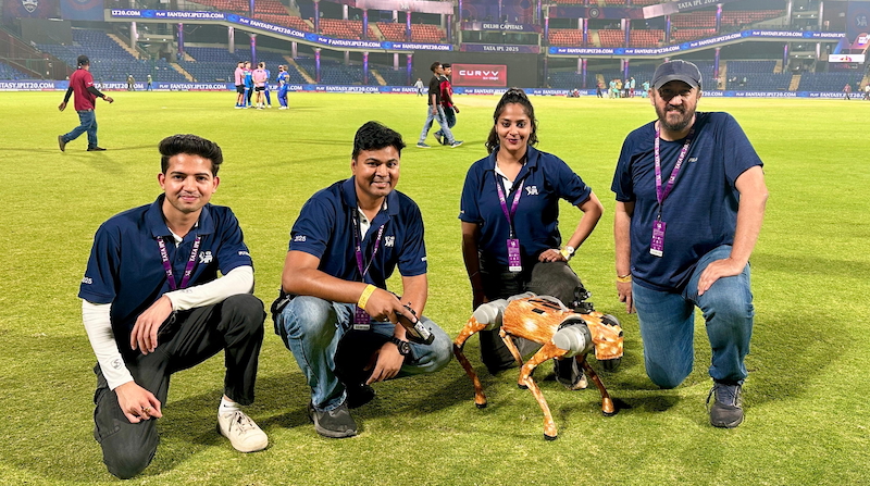 wTVision’s robotic dog cam debuts in IPL 2025, capturing hearts and highlights