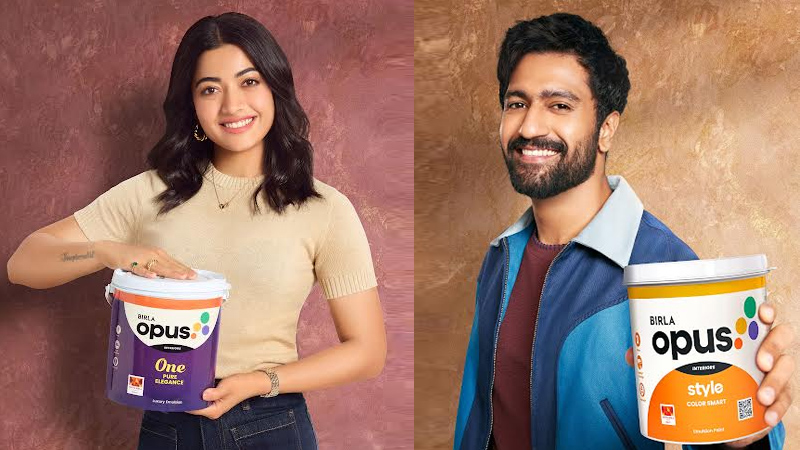Birla Opus Paints ropes in  Vicky Kaushal & Rashmika Mandanna for new campaign