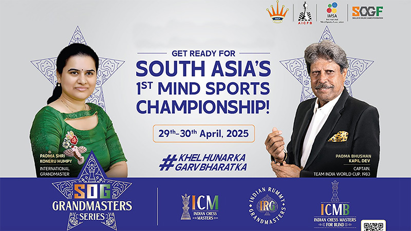 Kapil Dev joins SOGF Grandmasters Series as north and east zone ambassador for mind sport glory