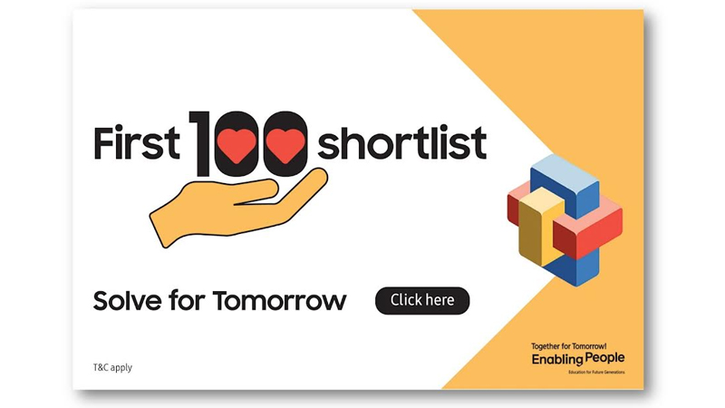 Samsung India reveals the first shortlist of 100 Teams of ‘Solve For Tomorrow’