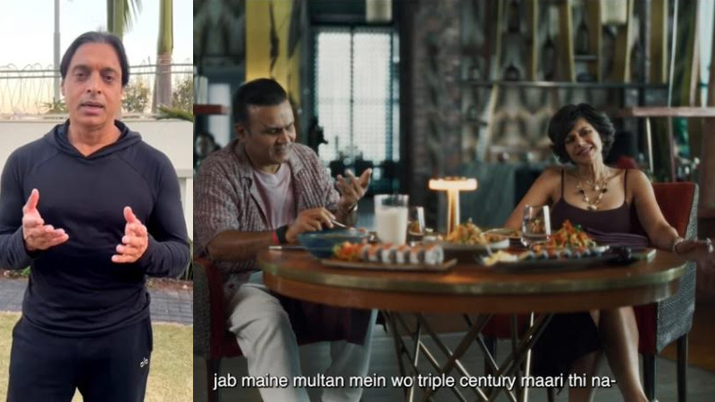Shoaib Akhtar fires back at Virender Sehwag with witty dig in Myntra Fwd banter