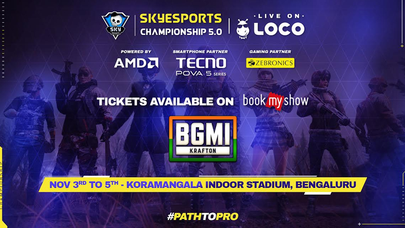 Skyesports Championship 5.0: BGMI finals in Bangalore with Rs 1.25 CR prize pool!