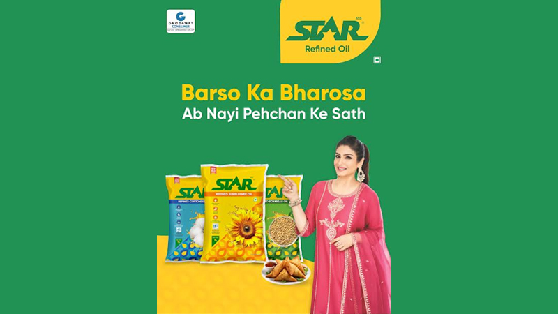 Ghodawat Consumer announces Raveena Tandon as brand ambassador for “Star Brand”