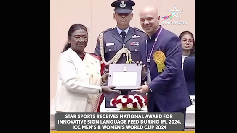 Star Sports wins National Award for redefining inclusivity in broadcasting!