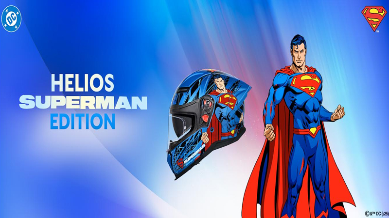 Man of Steel meets wheels as Studds launches Superman Helios helmet