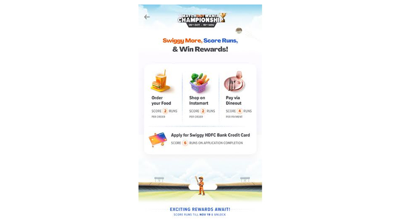 Swiggy’s Match Day Mania returns for the biggest cricketing event of the year