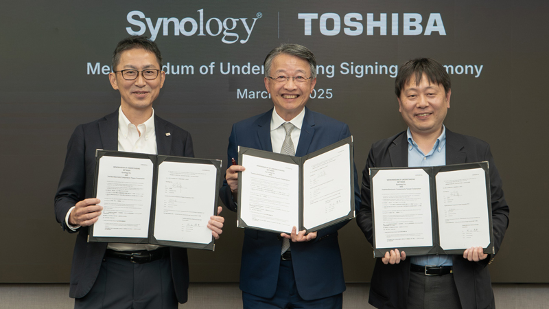 Synology-Toshiba shake hands, put all their eggs in strategic basket