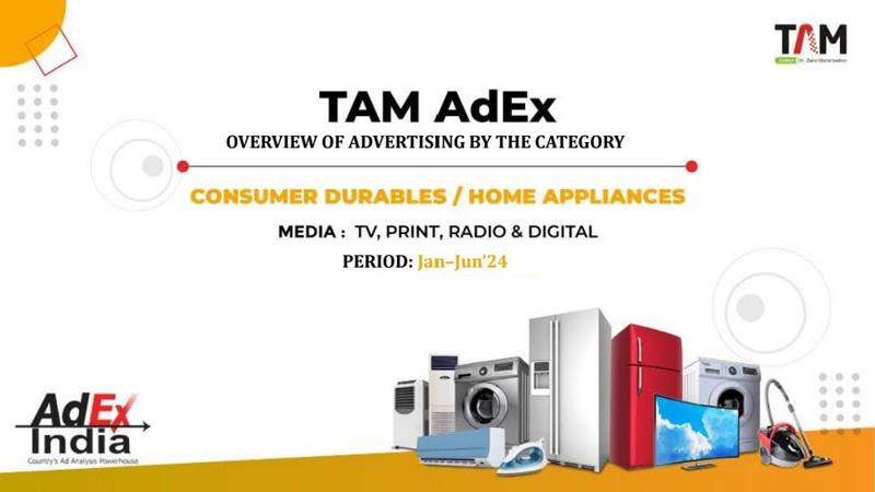TAM AdEx: TV ads for consumer durables surge, print drops by six per cent in H1 2024