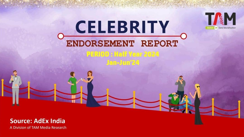 Tam AdEx: Celebrity endorsements dominate 32 per cent of TV ads in H1 2024