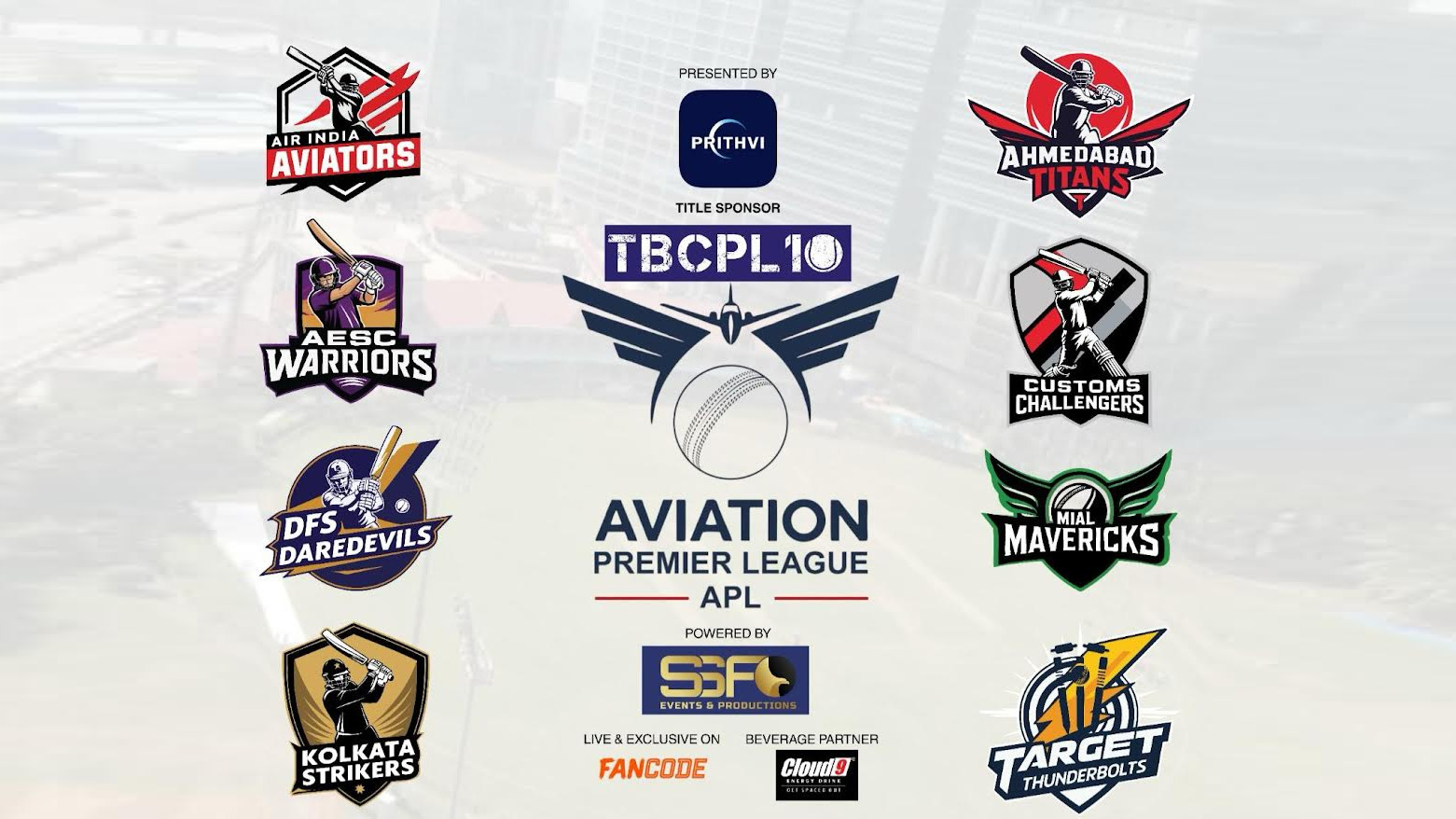 Cricket meets Aviation: APL T10 announces sponsors and teams