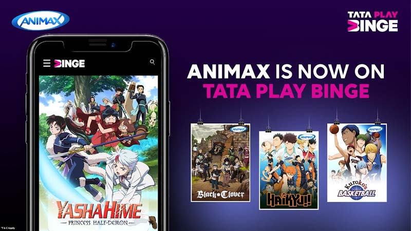 Animax now available on Tata Play Binge