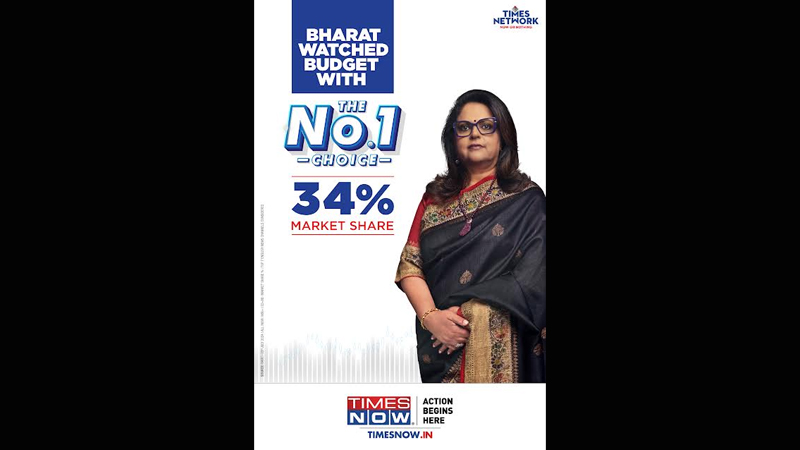 Times Now claims leadership during union budget week
