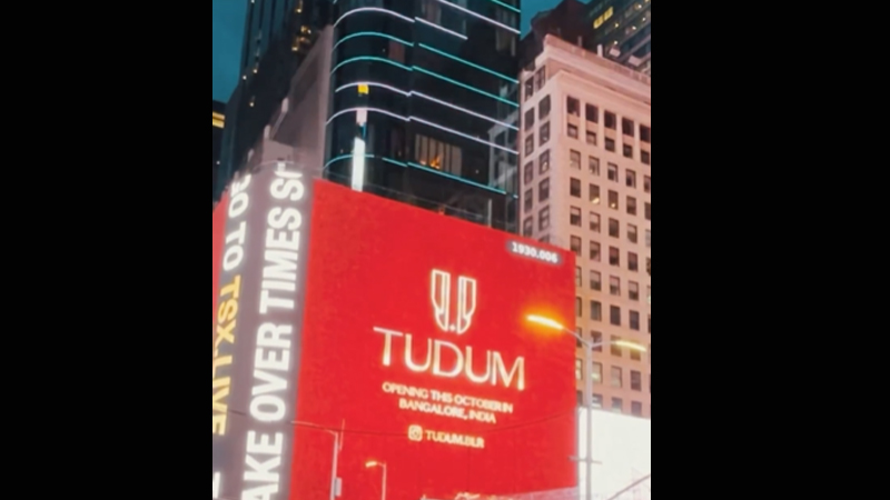 Tudum shines in Times Square: Bangalore’s culinary gem takes center stage