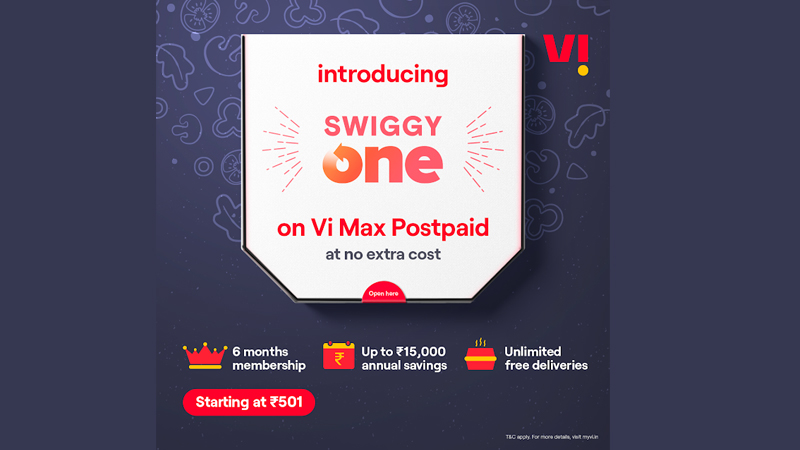 Vi introduces Swiggy One on Vi Max postpaid plans