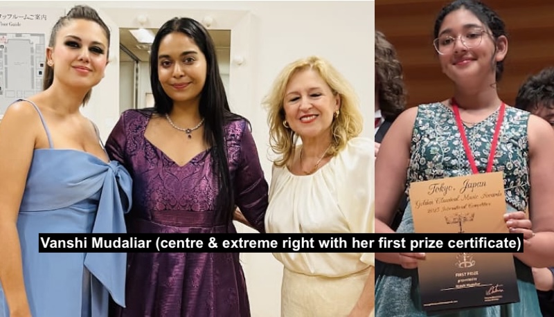 Young Indian western classical vocalist strikes gold in Tokyo classical competition