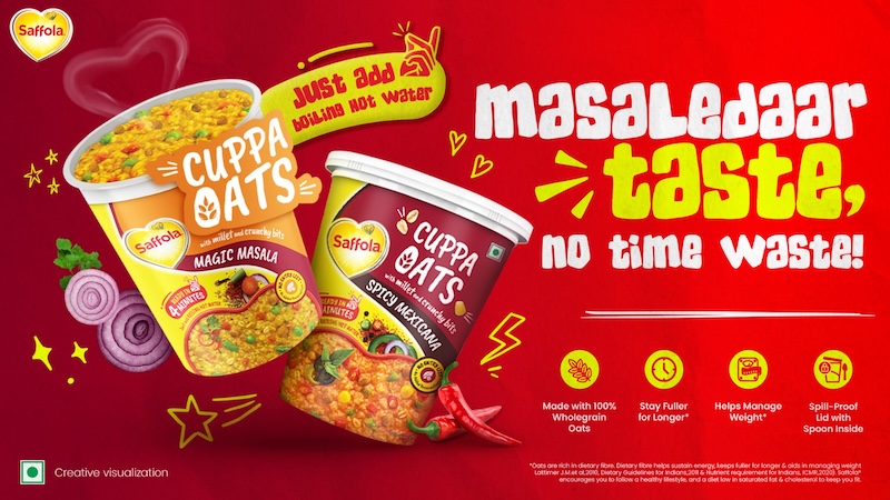 Marico launches Saffola Cuppa Oats, revolutionising quick & nutritious snacking
