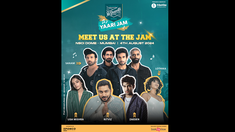 The House of McDowell’s Soda returns with Yaari Jam on 4 August