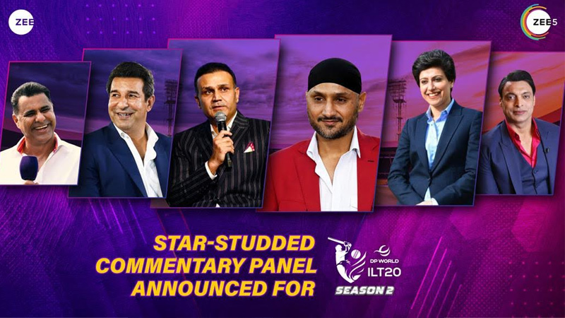 ZEE Entertainment unveils star-studded commentator panel for DP World ILT20 Season 2