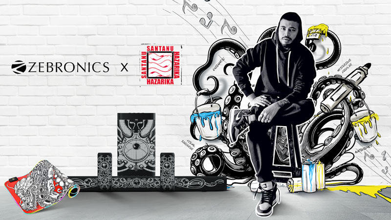 Zebronics collaborates with artist Santanu Hazarika