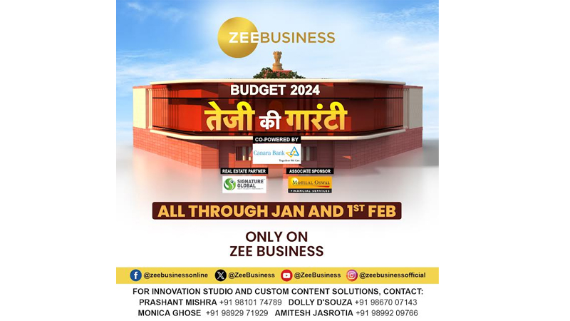Zee Business unveils exclusive Union Budget 2024 programming series ‘Tezi Ki Guarantee’