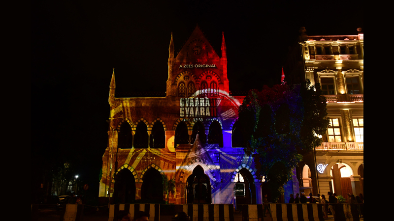 ZEE5 unveils ‘Gyaarah Gyaarah’ with 3D projection at Mumbai’s David Sassoon Library’s Clock Tower