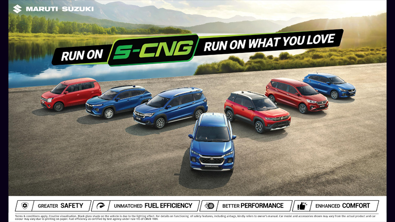 Maruti Suzuki’s ‘Run On What You Love’ celebrates freedom and adventure with S-CNG vehicles