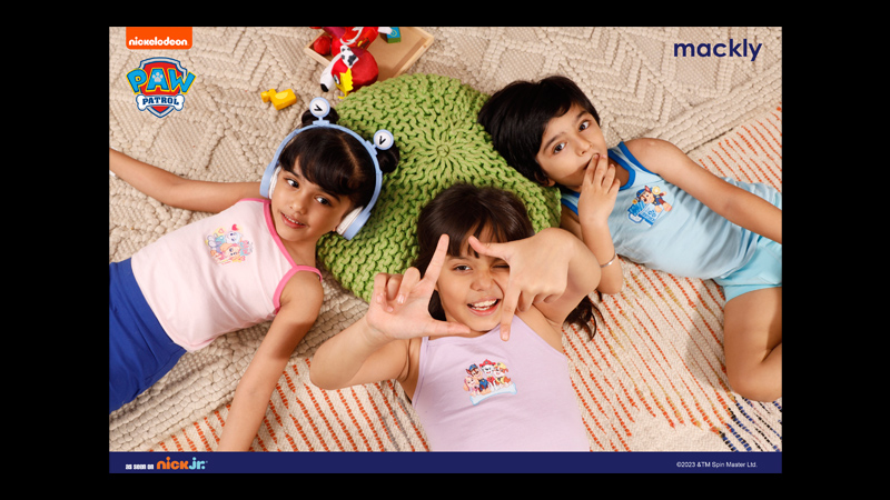 Mackly & Viacom18 Consumer Products collab for PAW Patrol kids’ collection