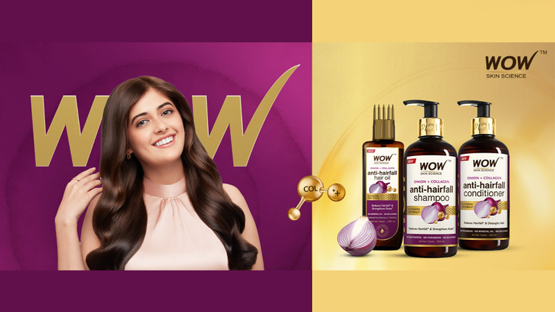 WOW Skin Science launches its new onion + collagen anti-hair fall range