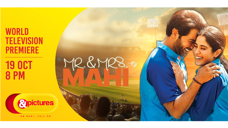 Mr & Mrs Mahi to premiere on &pictures on 19 Oct