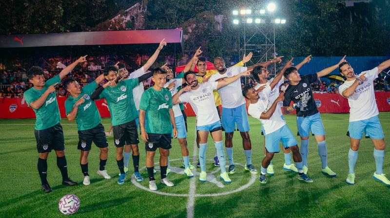 Usain Bolt trades track for turf in Puma-backed Mumbai football spectacular