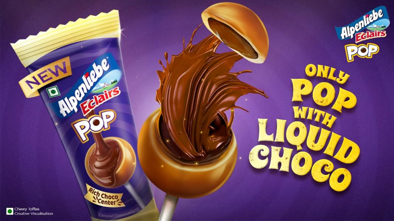 Alpenliebe unwraps India’s first liquid choco-filled lollipop