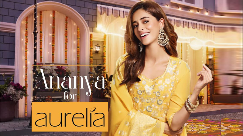 Ananya Panday adds festive sparkle as Aurelia’s new style ambassador